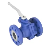 WCB Flanşlı 2 Parçalı PTFE/PFA Kaplamalı Küresel Vana - Görsel 3