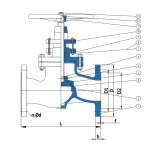Döküm Manuel Flanşlı Globe Vana - Görsel 4