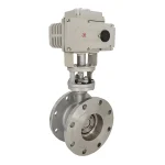 Elektrikli Üç Eksantrikli Metal Sızdırmaz Flanşlı Kelebek Vana
